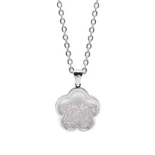 Cargar imagen en el visor de la galería, Collar Dije de Flor con Cristales Acero Inoxidable Mujer