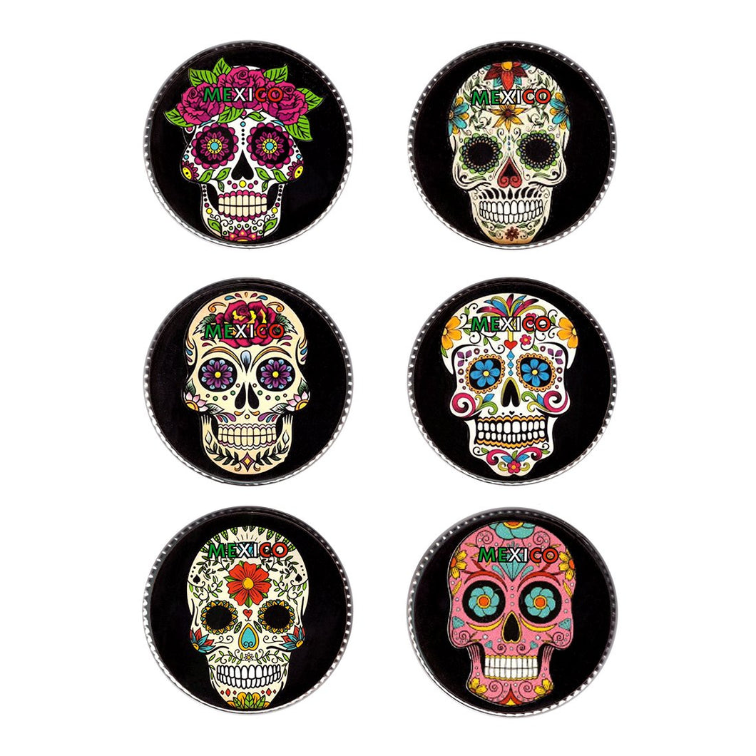 6 Espejos Artesanales Diseños Varios Calaveras