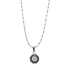Cargar imagen en el visor de la galería, Juego Collar y Aretes Circular Piedra Acero Inoxidable Mujer