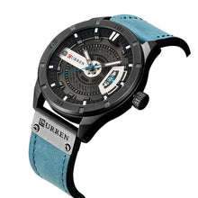 Cargar imagen en el visor de la galería, Reloj CURREN Futury Deportivo Caballero Fechador Azul Negro
