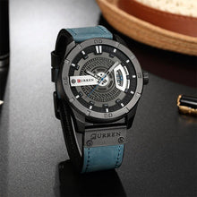 Cargar imagen en el visor de la galería, Reloj CURREN Futury Deportivo Caballero Fechador Azul Negro