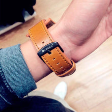 Cargar imagen en el visor de la galería, Reloj CURREN Clásico Correa Piel Sintética Movimiento de Cuarzo Fechador Café