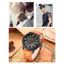 Cargar imagen en el visor de la galería, Reloj CURREN Primitive Análogo Casual Caballero con Fechador Camel