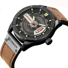Cargar imagen en el visor de la galería, Reloj CURREN Futury Deportivo Caballero Fechador Café Negro
