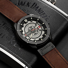 Cargar imagen en el visor de la galería, Reloj CURREN Futury Deportivo Caballero Fechador Café Negro