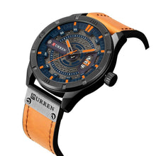 Cargar imagen en el visor de la galería, Reloj CURREN Futury Deportivo Caballero Fechador Camel Negro