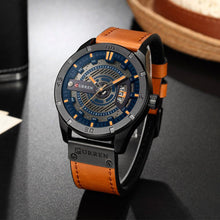 Cargar imagen en el visor de la galería, Reloj CURREN Futury Deportivo Caballero Fechador Camel Negro