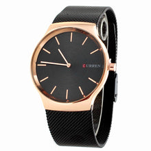 Cargar imagen en el visor de la galería, Reloj CURREN Scud Minimalista Análogo Elegante Ergonómico Negro