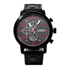 Cargar imagen en el visor de la galería, Reloj CURREN LION Deportivo Elegante Análogo Fechador Negro