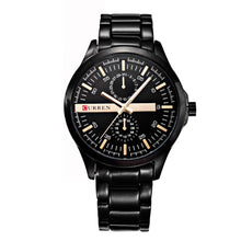 Cargar imagen en el visor de la galería, Reloj CURREN Deportivo Casual Análogo Ergonómico con Fechador Negro