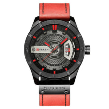 Cargar imagen en el visor de la galería, Reloj CURREN Futury Deportivo Caballero Fechador Rojo Negro
