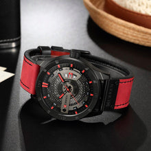 Cargar imagen en el visor de la galería, Reloj CURREN Futury Deportivo Caballero Fechador Rojo Negro