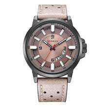 Cargar imagen en el visor de la galería, Reloj CURREN Primitive Análogo Casual Caballero con Fechador Beige