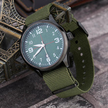 Cargar imagen en el visor de la galería, Reloj CURREN Strife Casual Deportivo Tela Análogo Fechador Ergonómico Verde Militar