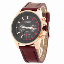 Cargar imagen en el visor de la galería, Reloj CURREN Dash Deportivo Casual Análogo con Subdiales Fechador Vino