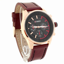 Cargar imagen en el visor de la galería, Reloj CURREN Dash Deportivo Casual Análogo con Subdiales Fechador Vino