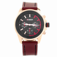 Cargar imagen en el visor de la galería, Reloj CURREN Dash Deportivo Casual Análogo con Subdiales Fechador Vino