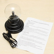 Cargar imagen en el visor de la galería, Lámpara de Cristal Bola de Plasma USB Relámpago