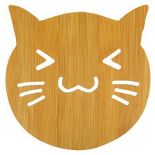 Cargar imagen en el visor de la galería, Salva Mantel Tapete Plato Vaso Olla Caliente Madera Gato