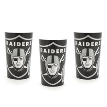 Cargar imagen en el visor de la galería, 3 Vasos Colección NFL Raiders Oakland