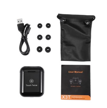 Cargar imagen en el visor de la galería, Audífonos bluetooth inalámbricos X3T Touch Control