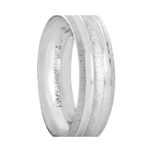 Cargar imagen en el visor de la galería, Anillo Argolla de Matrimonio Satinada Lisa Oro Blanco 10K