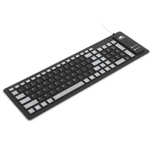 Cargar imagen en el visor de la galería, Teclado Portátil Flexible de Silicona 103 teclas Plegable