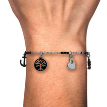Cargar imagen en el visor de la galería, Pulsera De La Suerte Con Dijes De Acero Inoxidable Mujer