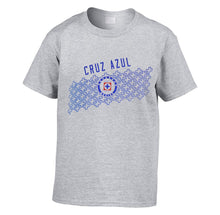 Cargar imagen en el visor de la galería, Playera Gris De Fútbol Del Equipo Cruz Azul Algodón Hombre