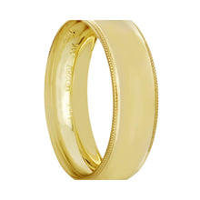 Cargar imagen en el visor de la galería, Anillo Argolla de Matrimonio Lisa Ribeteada Oro 14k