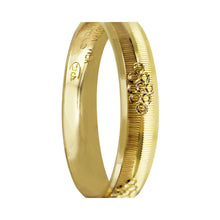 Cargar imagen en el visor de la galería, Anillo Argolla de Matrimonio Diamantada Racimo Oro 10K