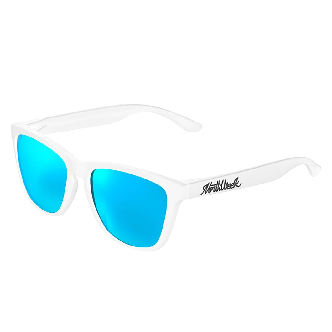 Lentes Northweek Blanco Mate y Azul Claro Polarizados
