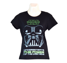 Cargar imagen en el visor de la galería, Playera Star Wars Darth Vader Mujer Guerra de las Galaxias