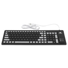 Cargar imagen en el visor de la galería, Teclado Portátil Flexible de Silicona 103 teclas Plegable