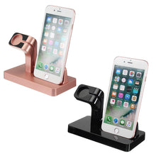 Cargar imagen en el visor de la galería, 2 en 1 Soporte para Cargador de Estación para Apple iWatch iPhone