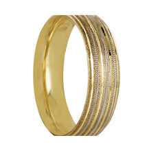 Cargar imagen en el visor de la galería, Anillo Argolla de Matrimonio Grabada en Punto Oro 14k