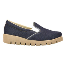 Cargar imagen en el visor de la galería, Tenis Altos Zapatos Mezclilla Azul Calzado Rojas