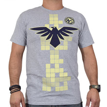 Cargar imagen en el visor de la galería, Playera Gris Equipo de Fútbol América Águila Azul Pecho