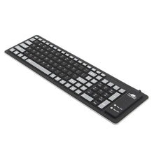 Cargar imagen en el visor de la galería, Teclado Portátil Flexible de Silicona 103 teclas Plegable
