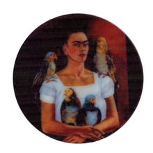 Cargar imagen en el visor de la galería, Porta vasos Imanes MDF Fridas 4 piezas