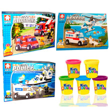 Cargar imagen en el visor de la galería, Kit plastilina bloques y juegos didácticos armables para niño
