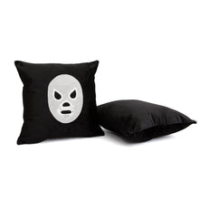 Cargar imagen en el visor de la galería, Cojín Negro Decorativo  Santo Enmascarado de Plata